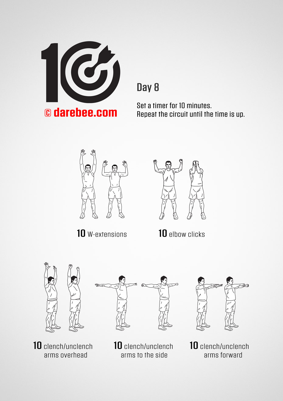 TEN - No-Equipment Fitness Program by DAREBEE