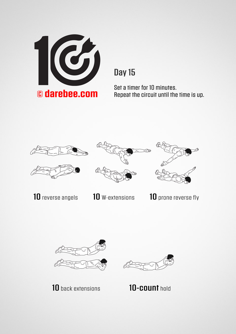 TEN - No-Equipment Fitness Program by DAREBEE