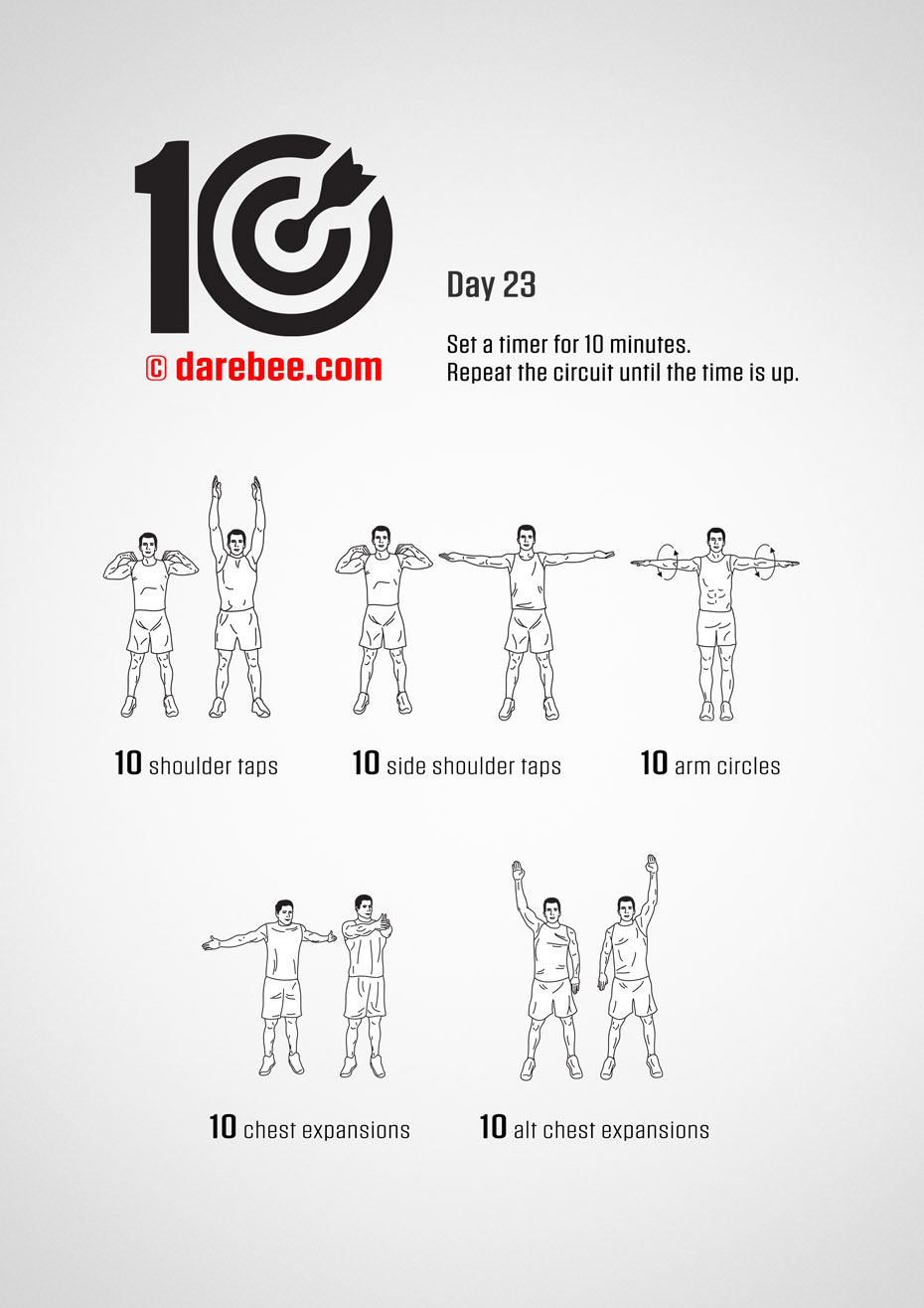 TEN - No-Equipment Fitness Program by DAREBEE