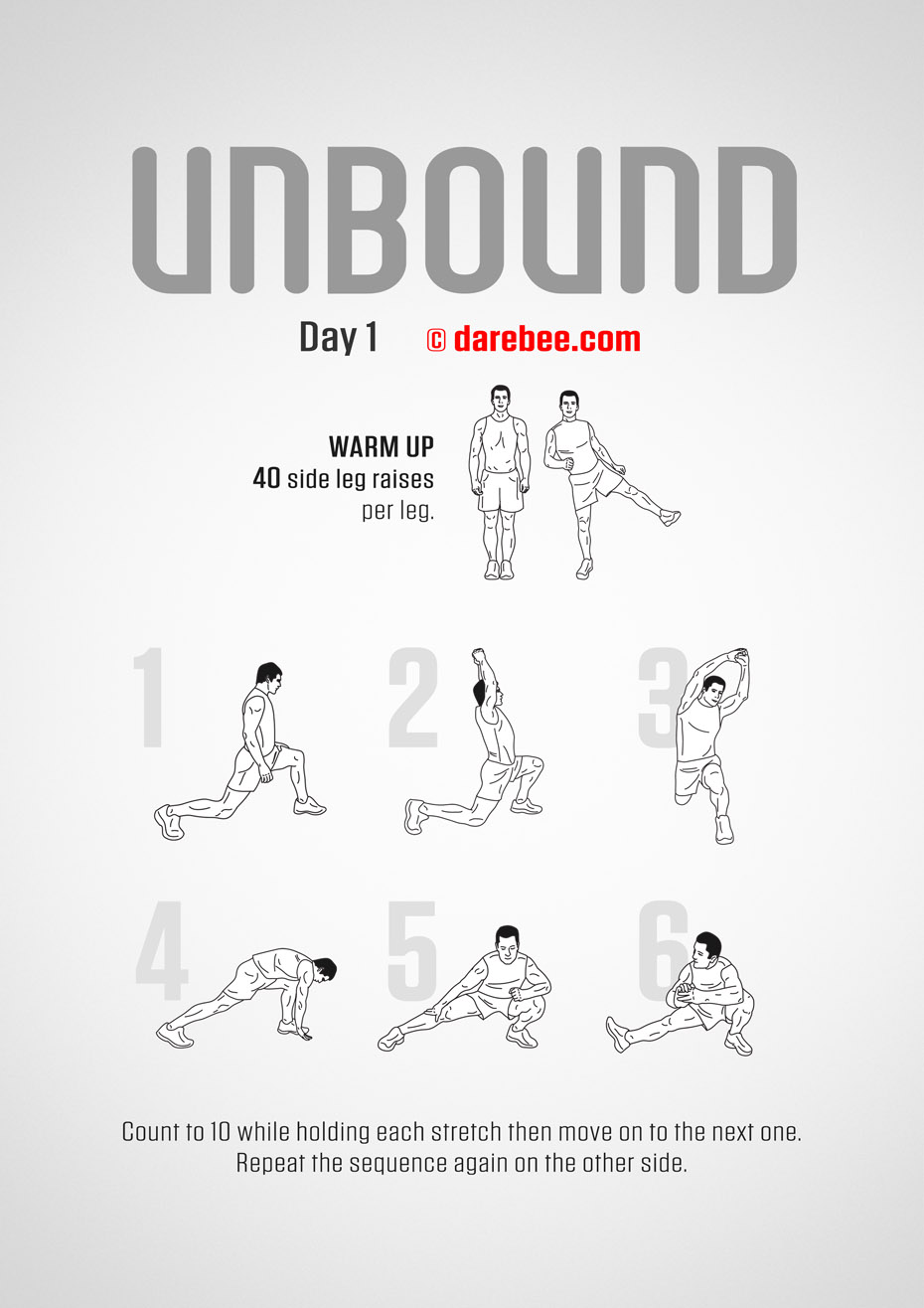 Unbound - 30 Day Stretching Program by DAREBEE