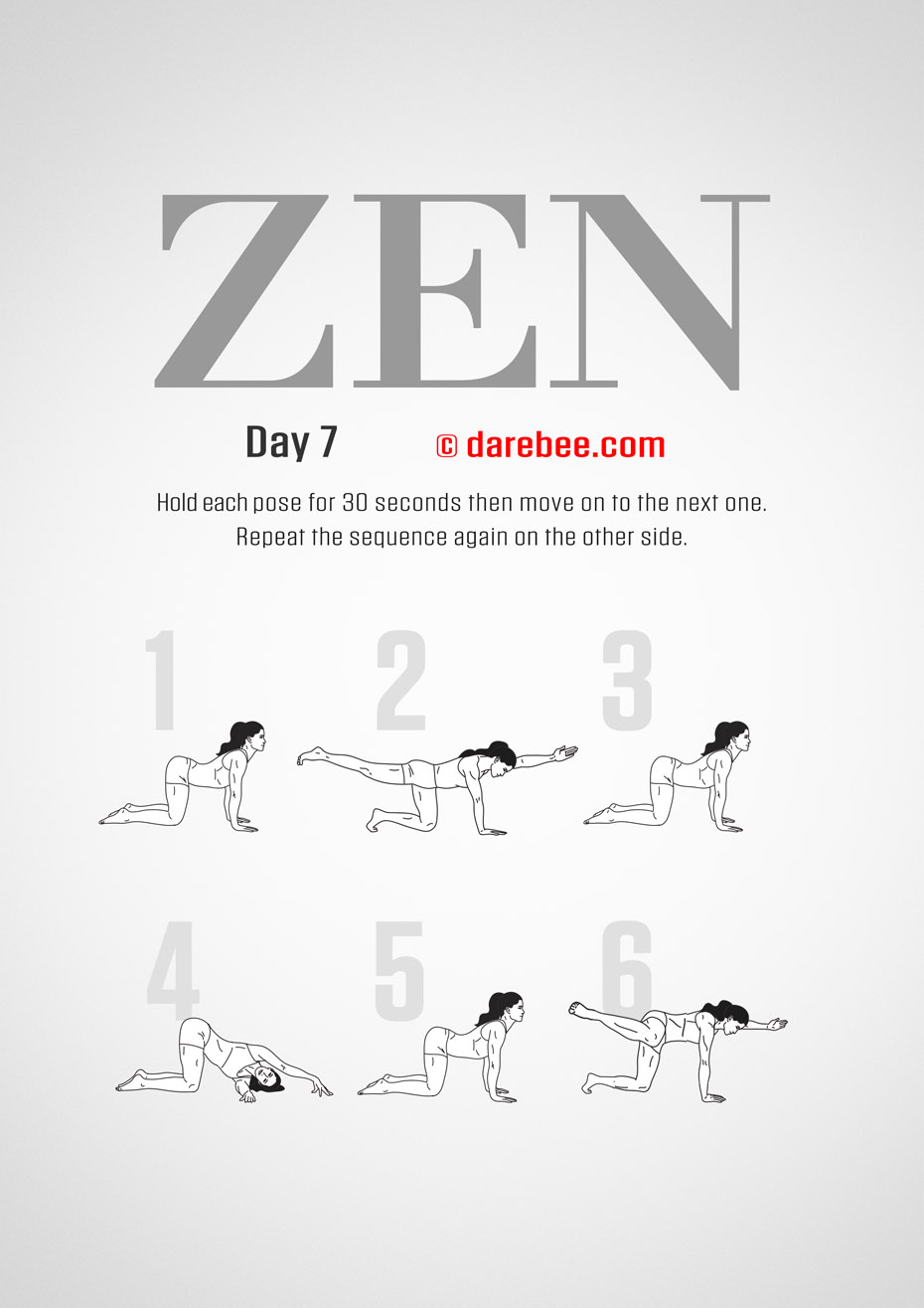 ZEN - 30 Day Yoga And Meditation Program by DAREBEE