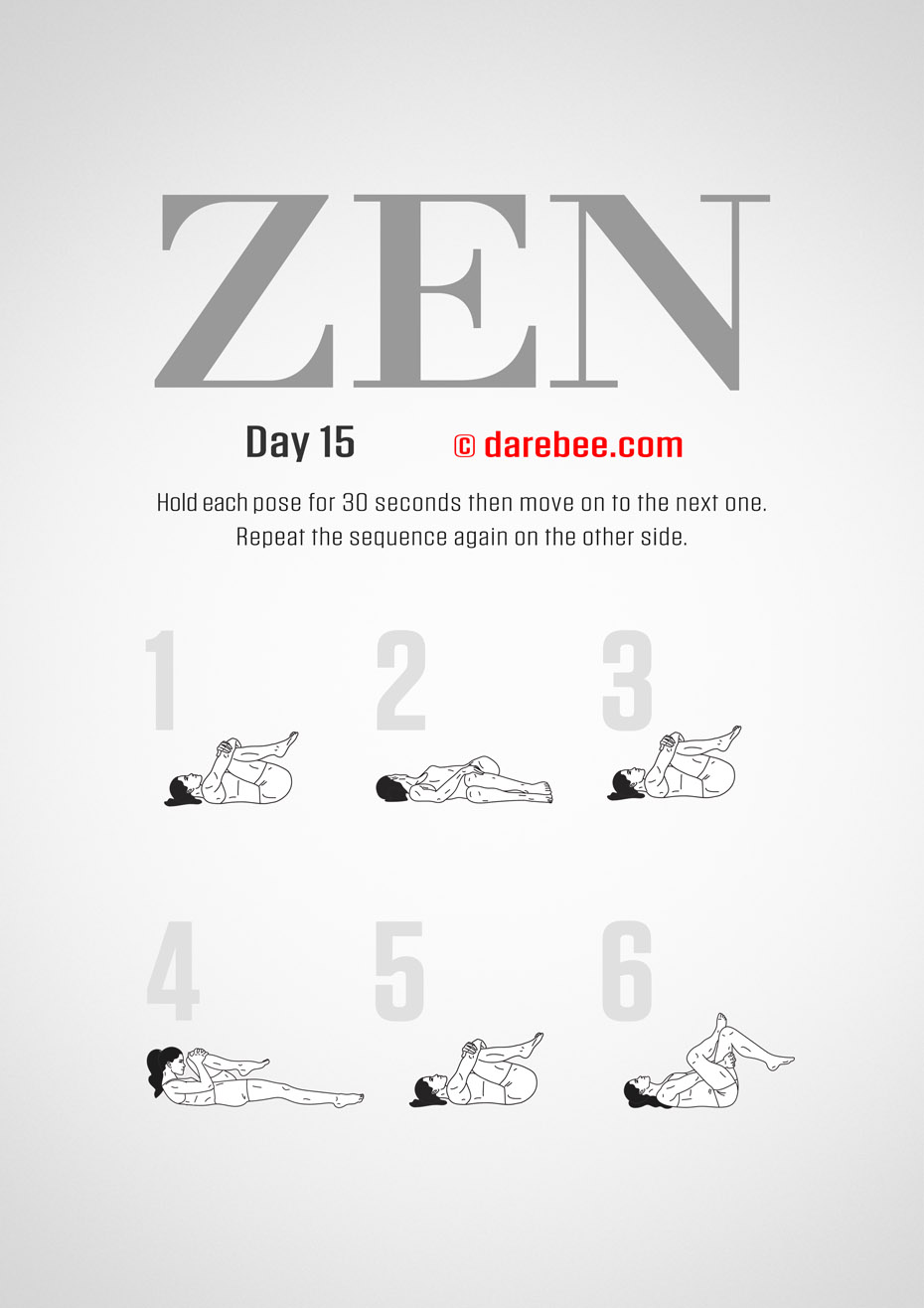 ZEN - 30 Day Yoga And Meditation Program by DAREBEE