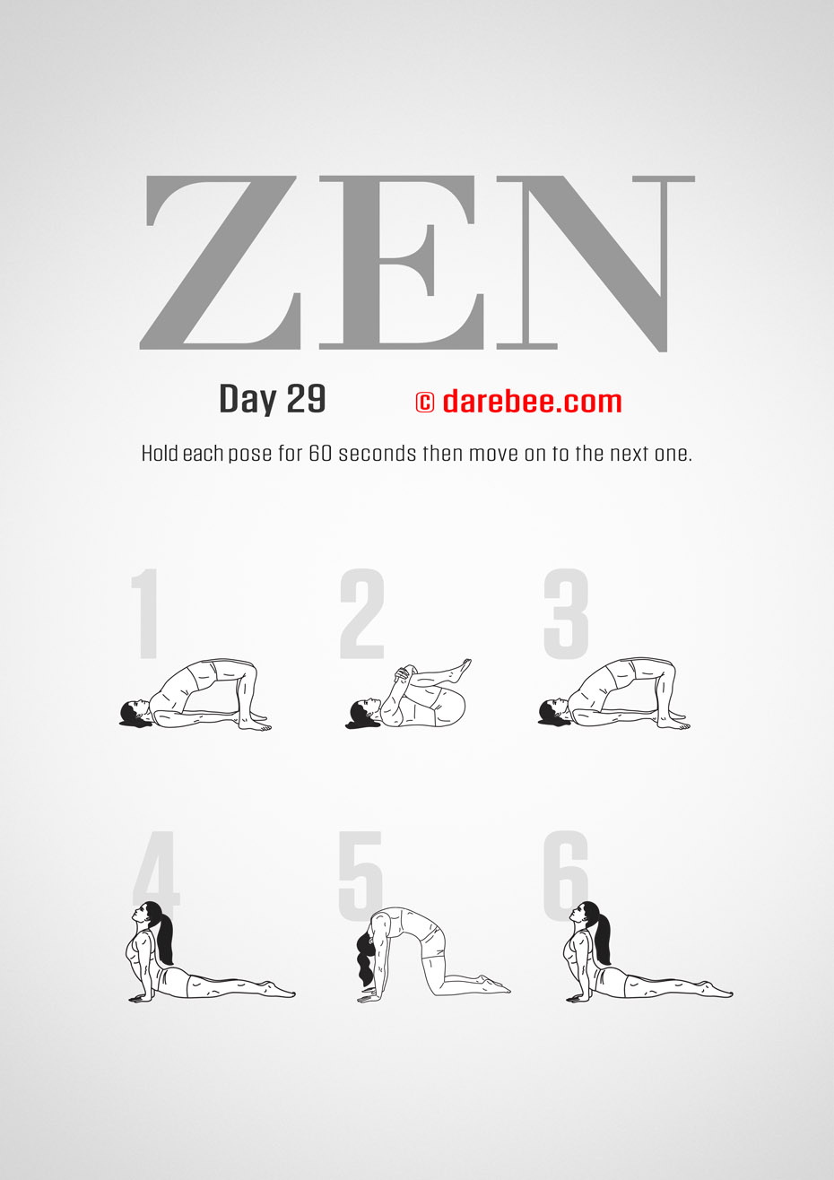 ZEN - 30 Day Yoga And Meditation Program by DAREBEE