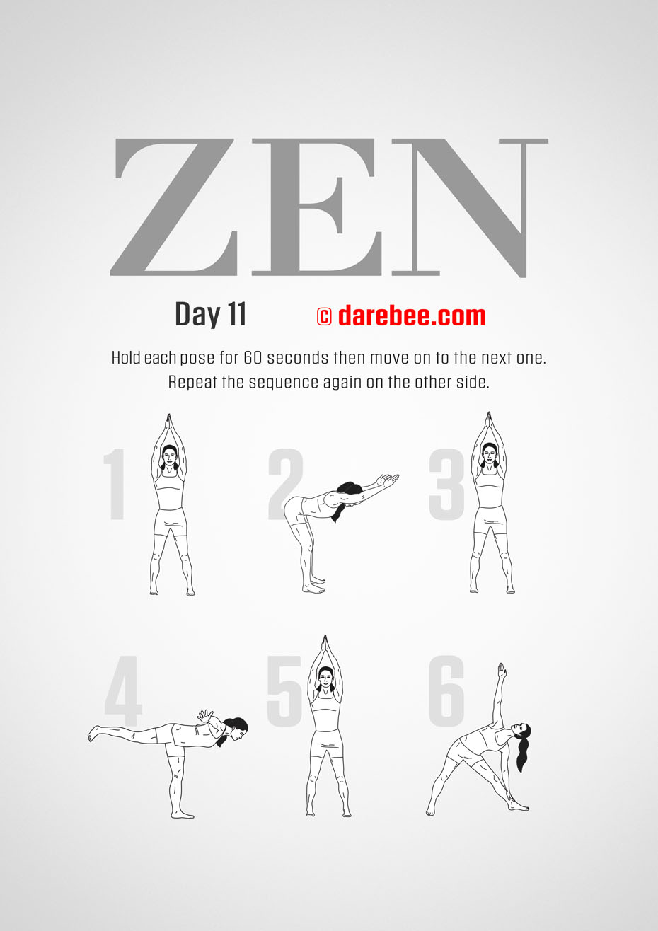ZEN - 30 Day Yoga And Meditation Program by DAREBEE