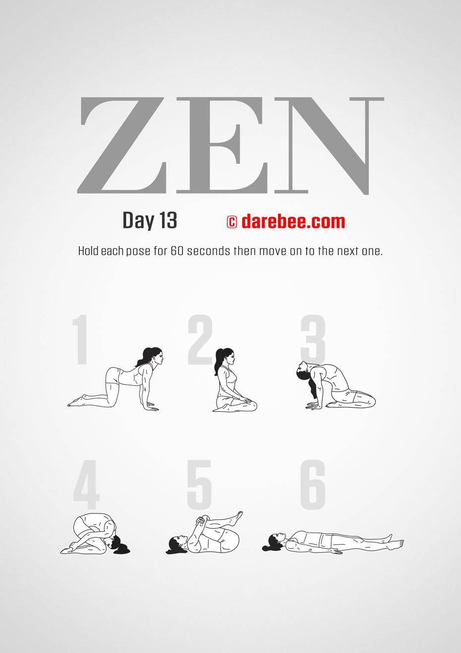 ZEN - 30 Day Yoga And Meditation Program by DAREBEE
