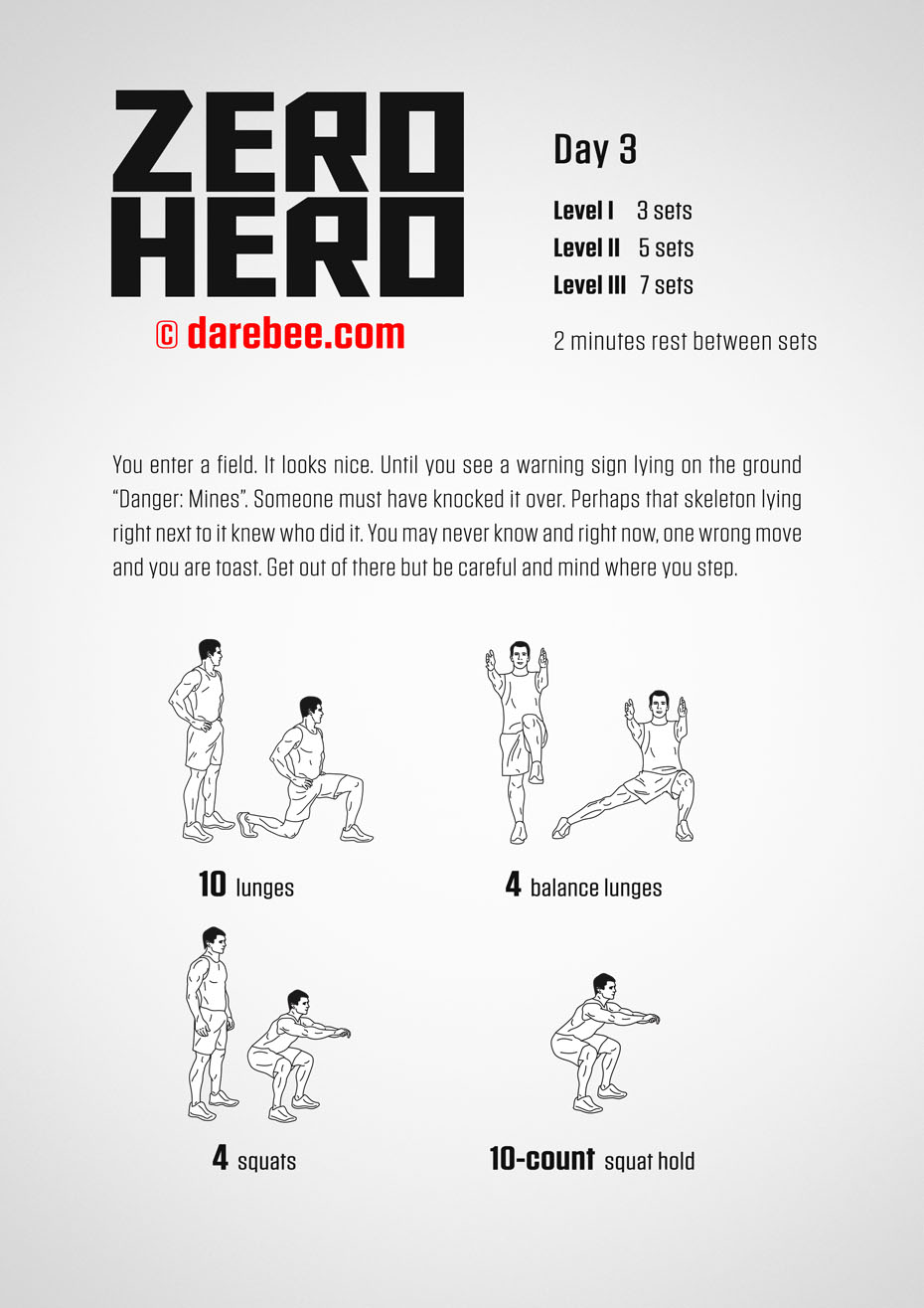 Zero Hero - 30 Day Low Impact Bodyweight Program
