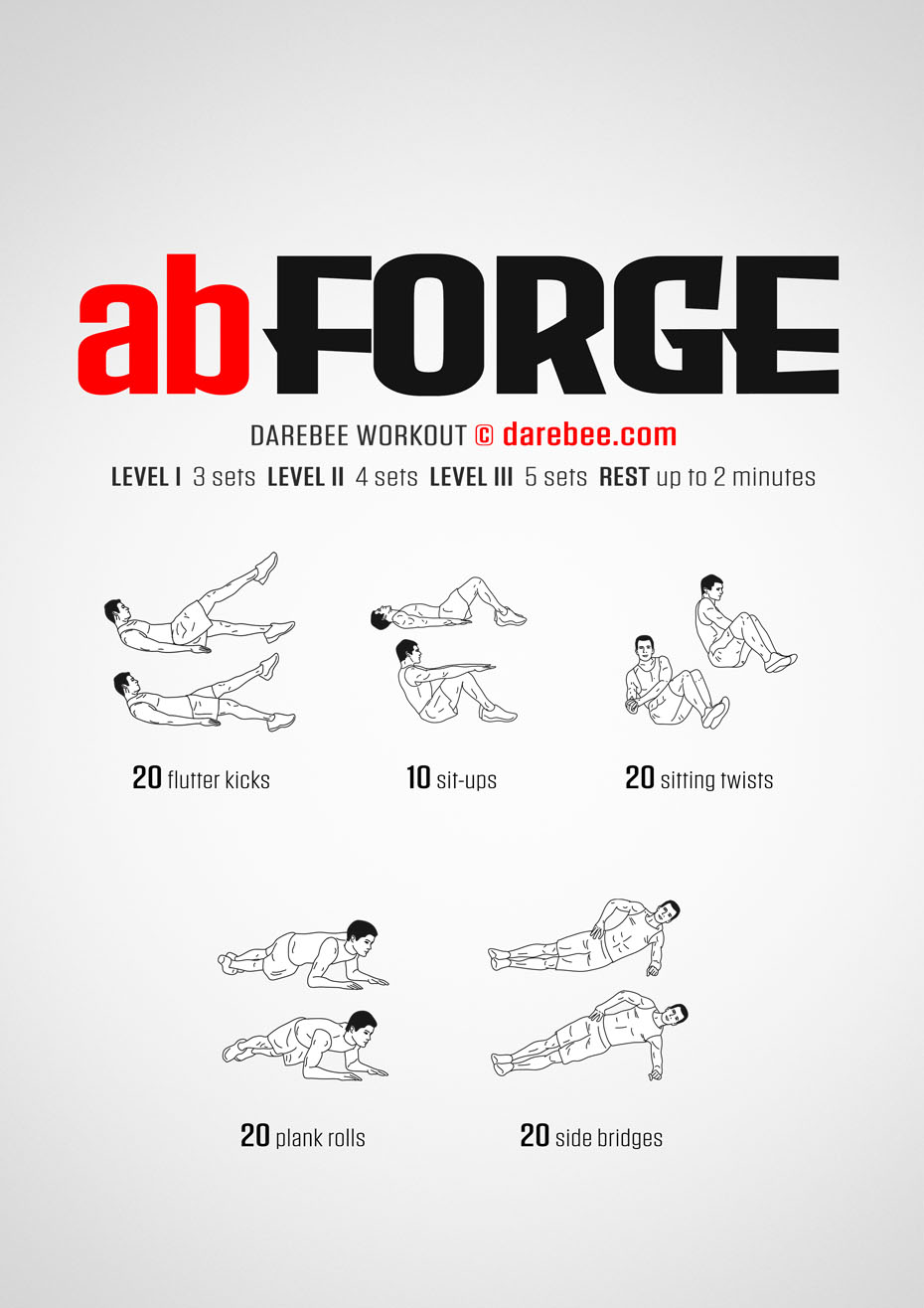 Ab Forge is a workout that helps you develop the kind of abs that make you a physically stronger, healthier being. 