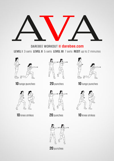 Ava is a Darebee home-fitness workout that has it all. Speed, strength, coordination and balance. It helps you achieve greater control over your body and mind