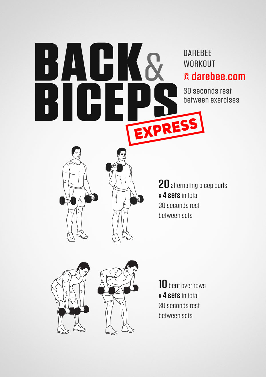 Back & Biceps Express Workout