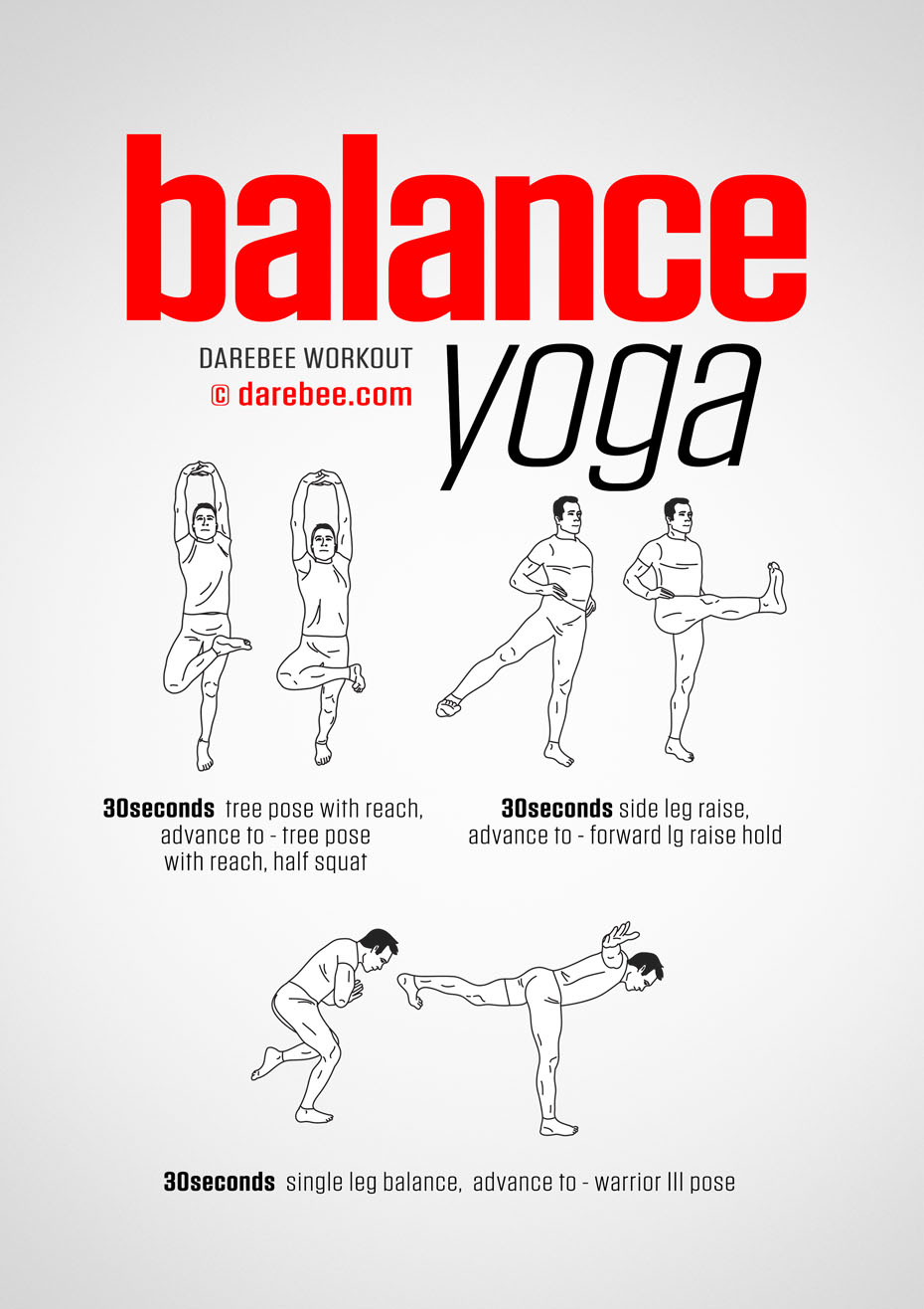 DAREBEE on X: Workout of the Day: De- Stress Yoga Fix