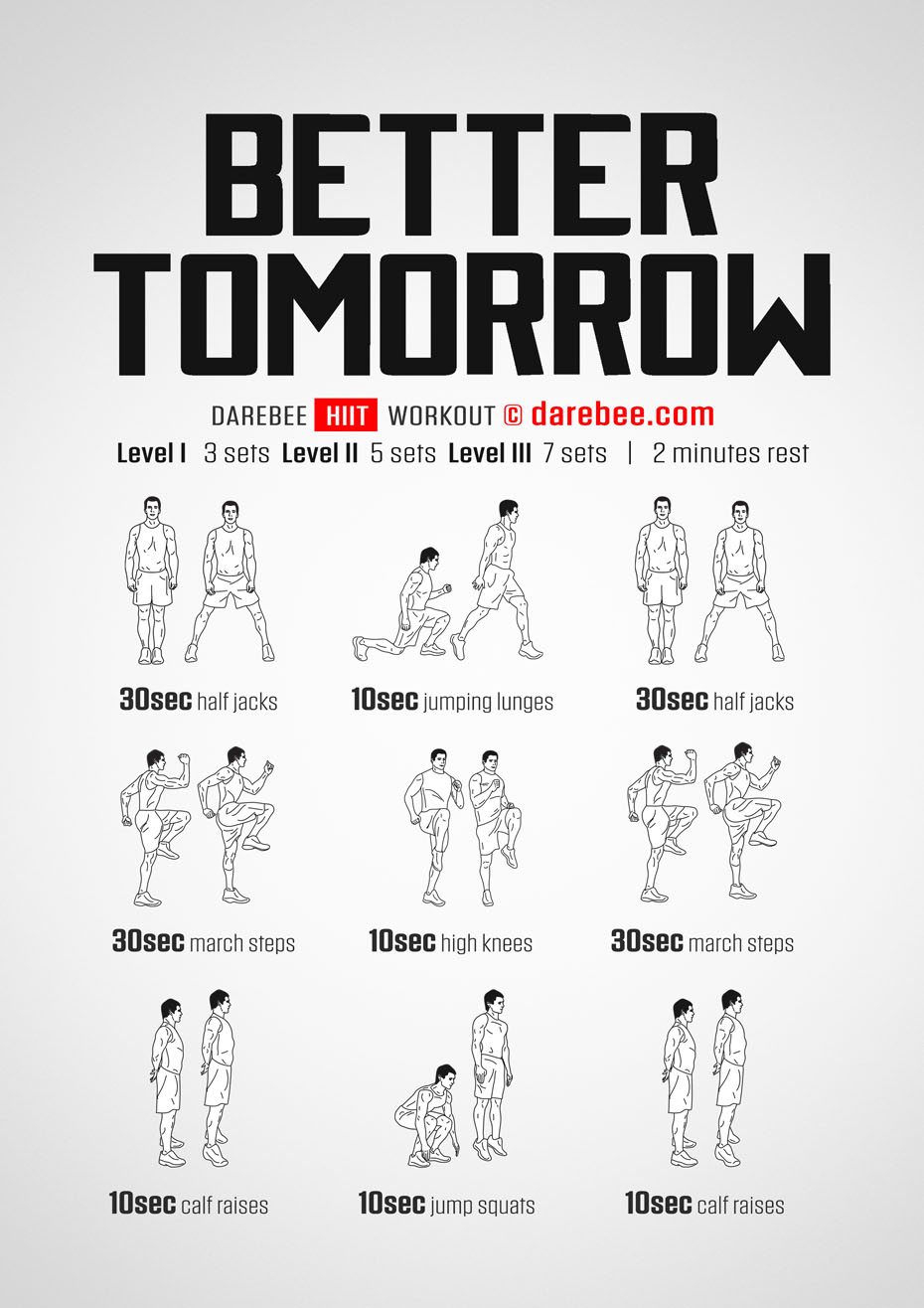 Better Tomorrow Lower Body Workout by Darebee