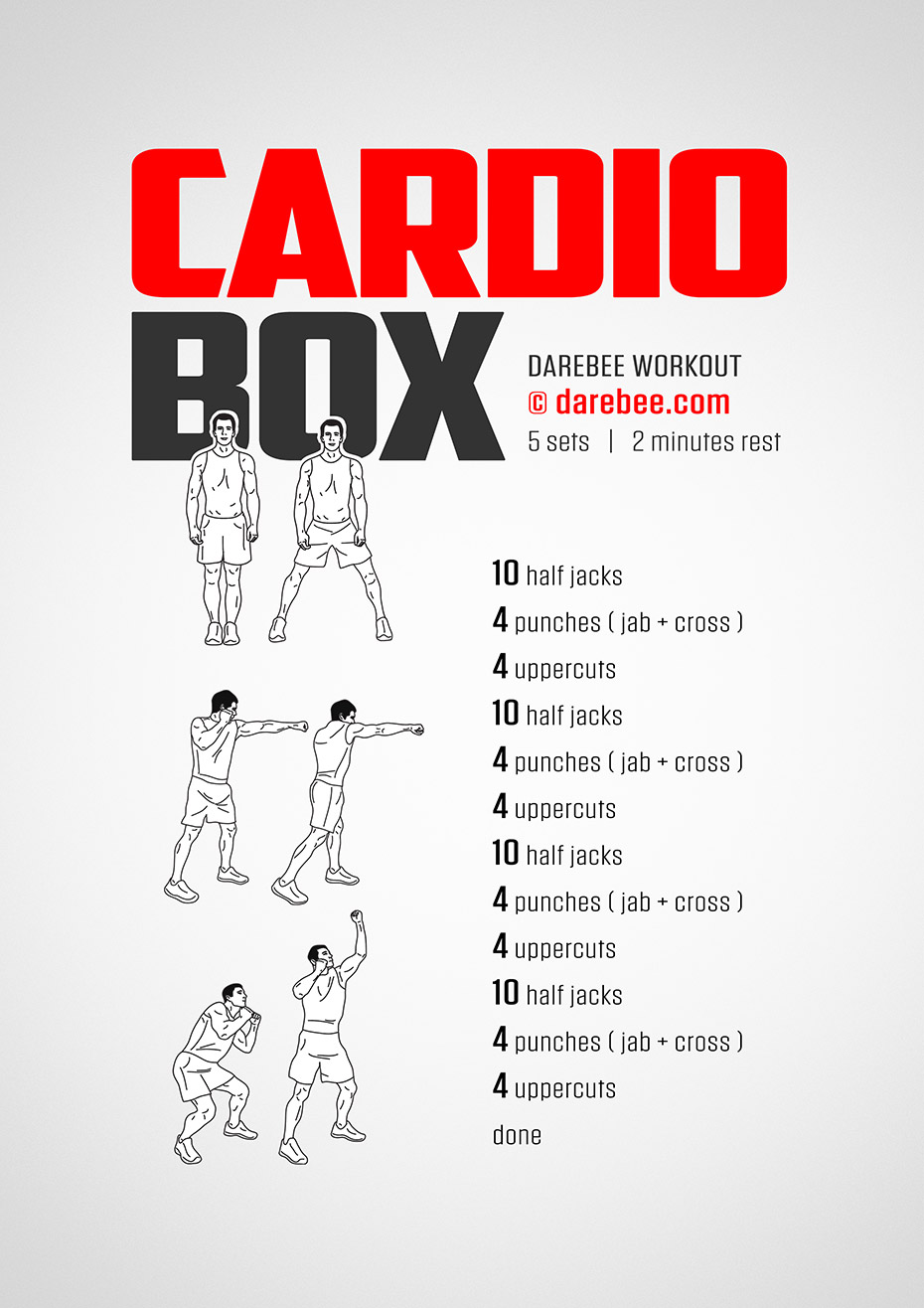 10 Minute Cardio workout images for Push Pull Legs