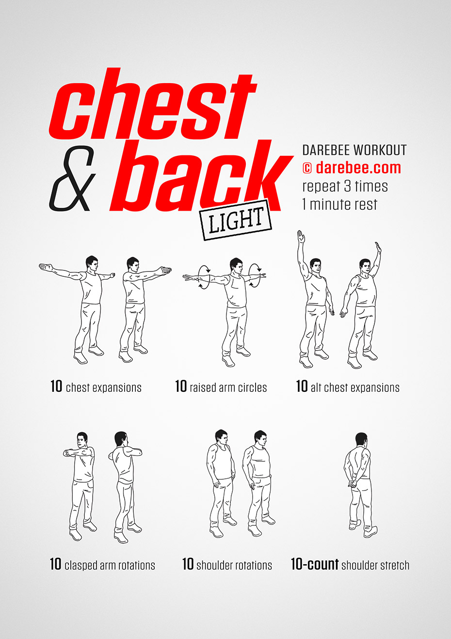 Chest And Back Light Workout 