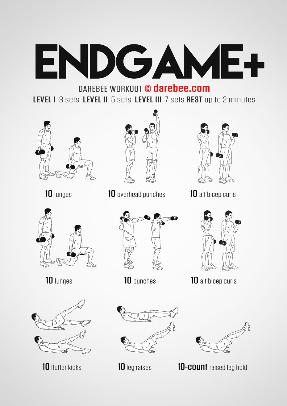 THE FLOW Full Body Workout with Dumbbells  EPIC Endgame Day 44 – 2 Lazy 4  the Gym