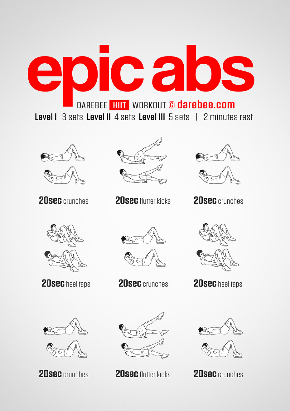Day 3 of Beginner EPIC  No Equipment Ab & Core Workout 