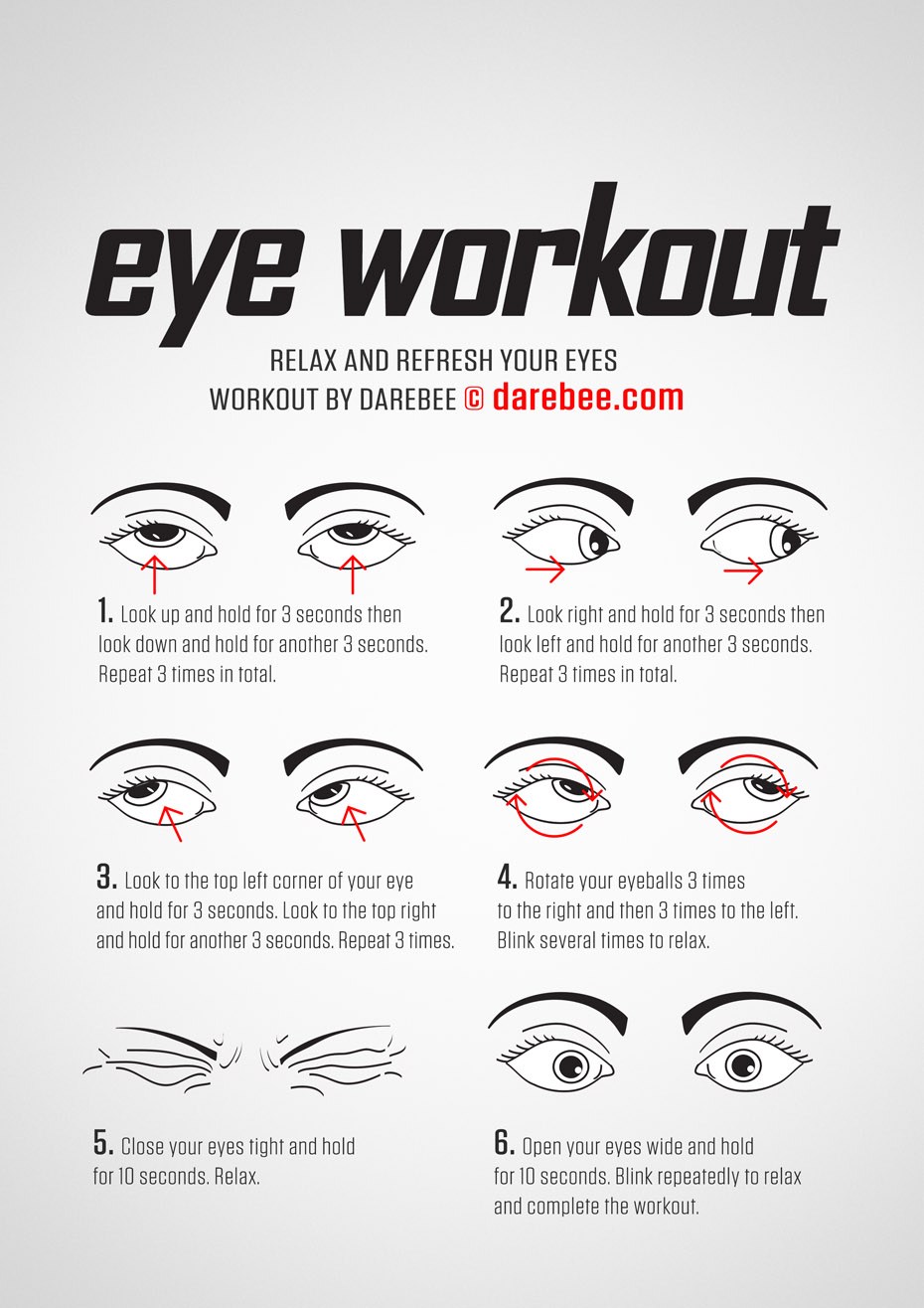 Eye Exercises To Improve Your Eye Vision Eye Exercises Exercise My