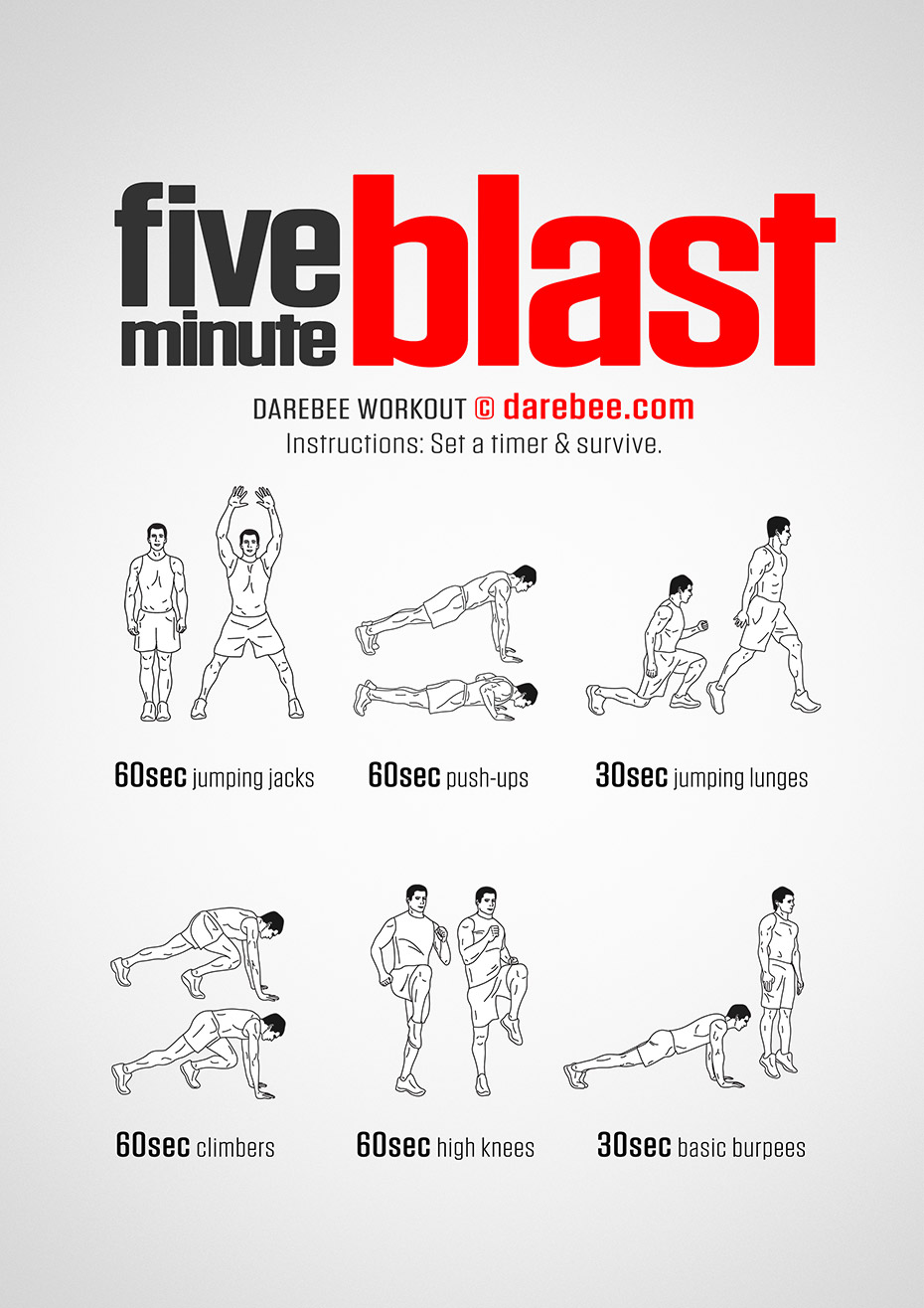 Minute Plank Workout Printable