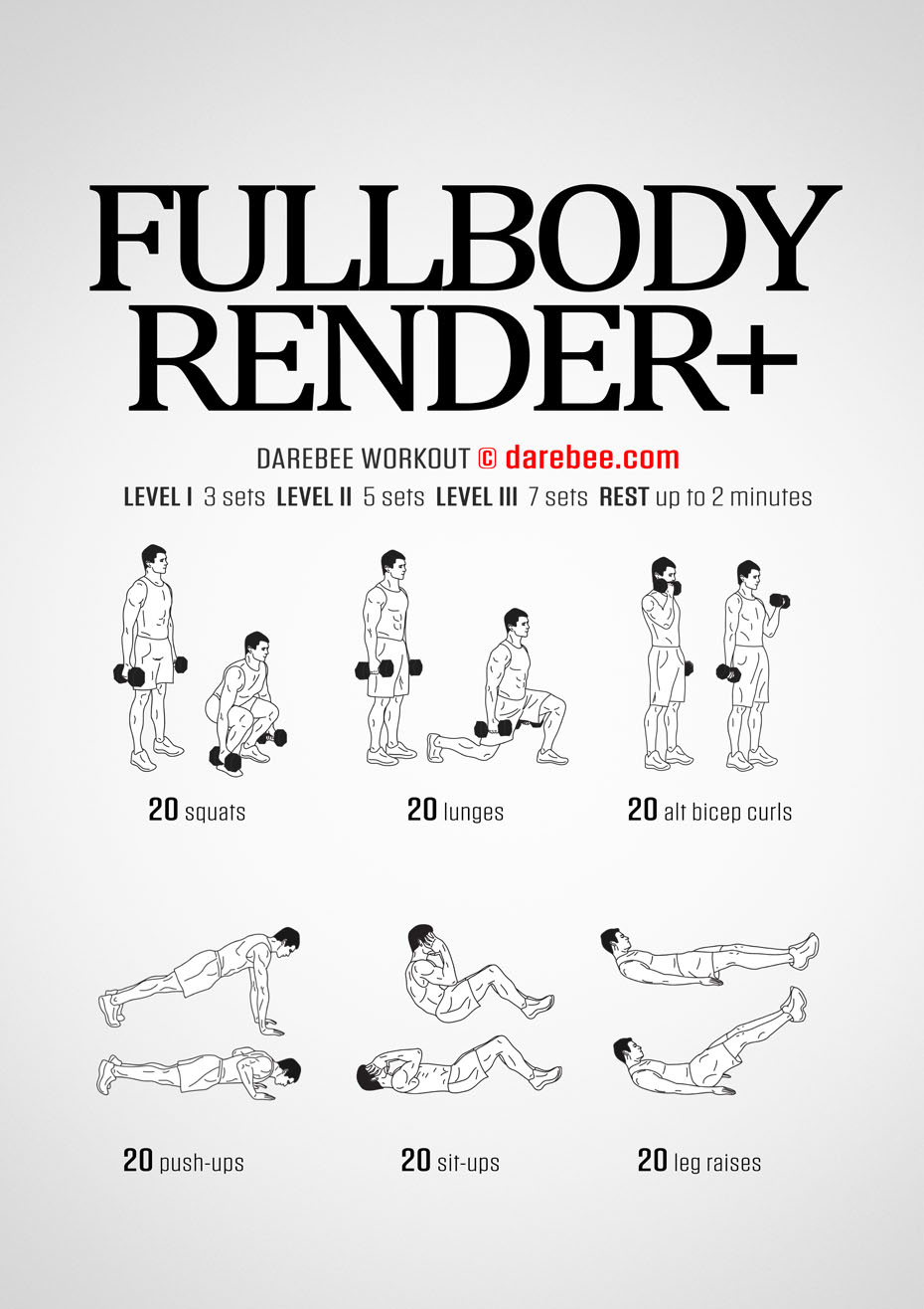 Full Body Dumbbell Workout Routine At Home Pdf ...