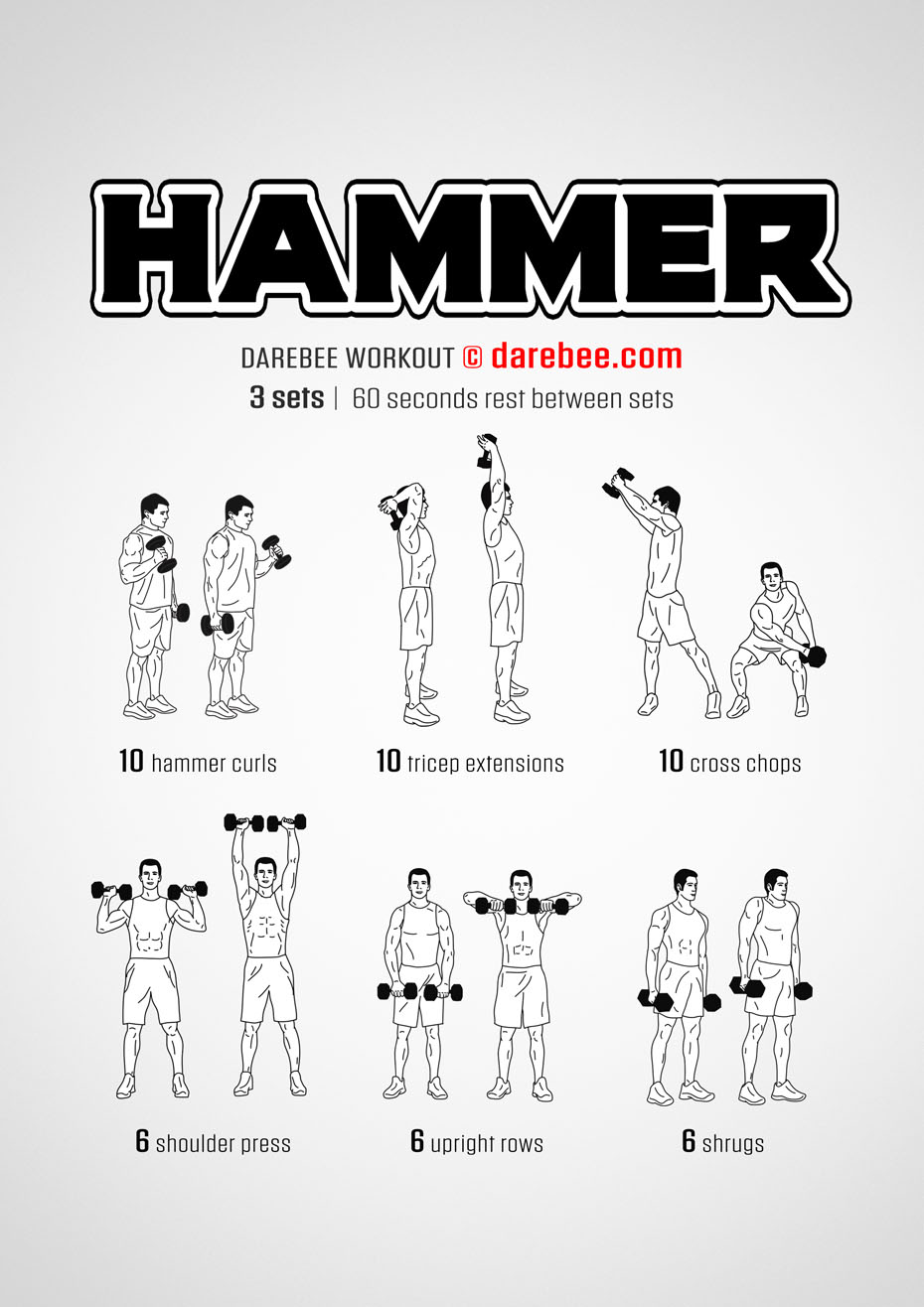 6 Day Arms Workout Dumbbells Men&#039;s Health for Fat Body