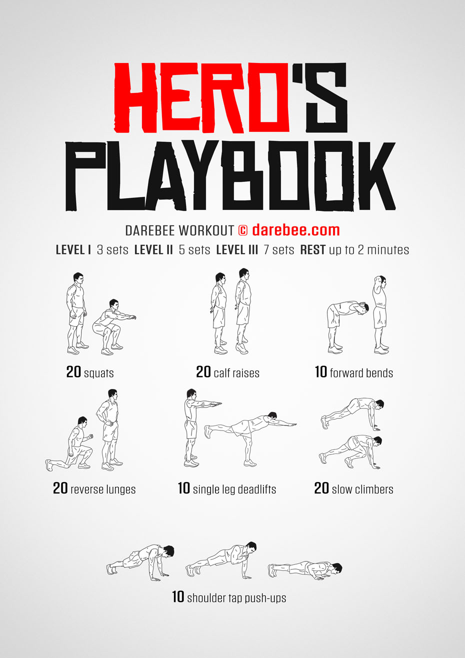 Hero's Playbook home workout