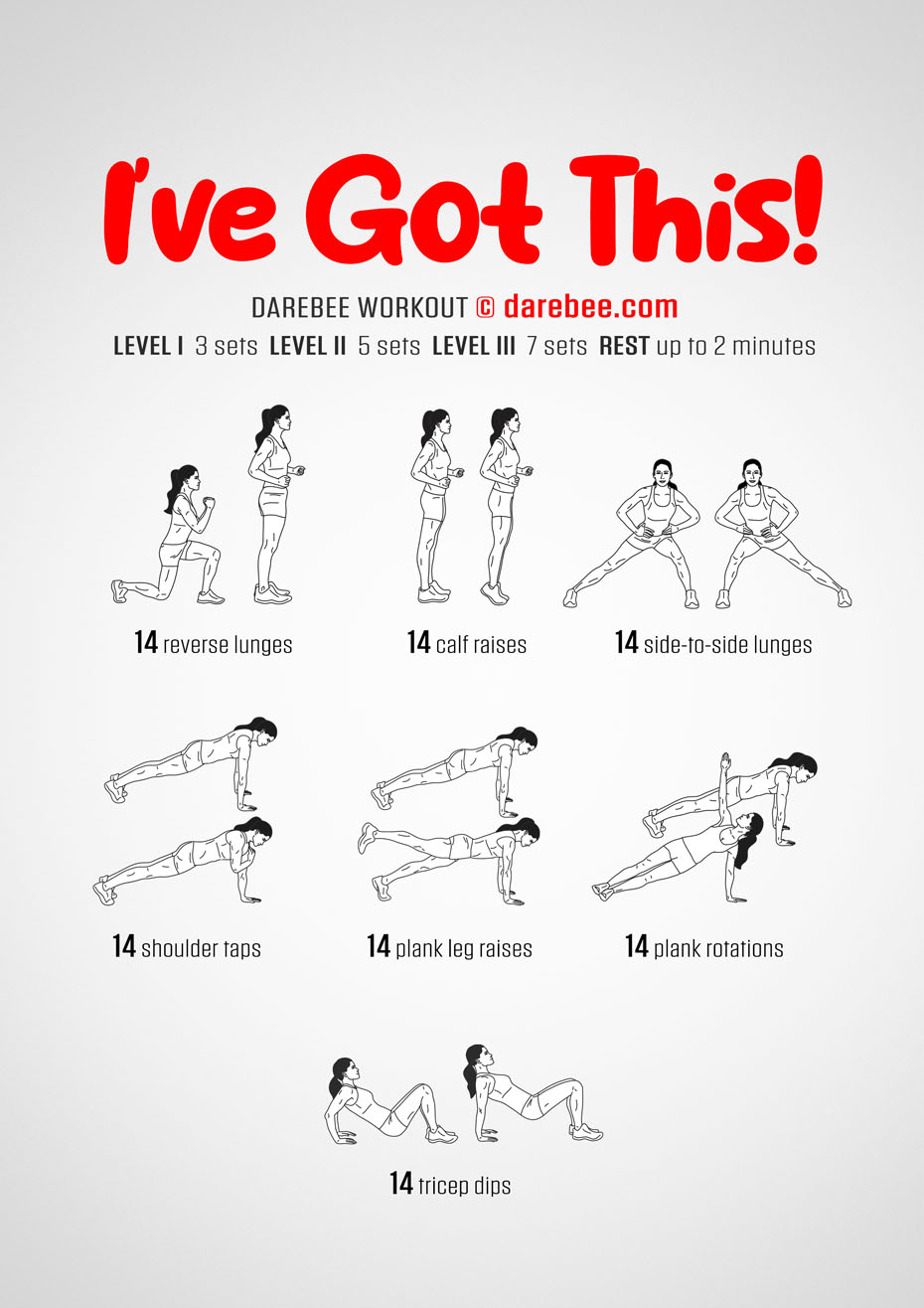 I've Got This! is a Darebee home-fitness workout specifically designed to help you gain even better control of your body.