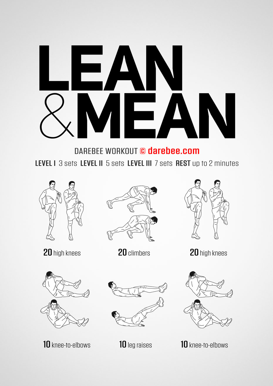 Lean muscle workout plan