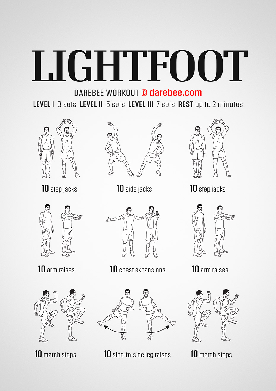 Workout Darebee, 100 workout, Gym workout tips Energy Boost Workout The Whi...
