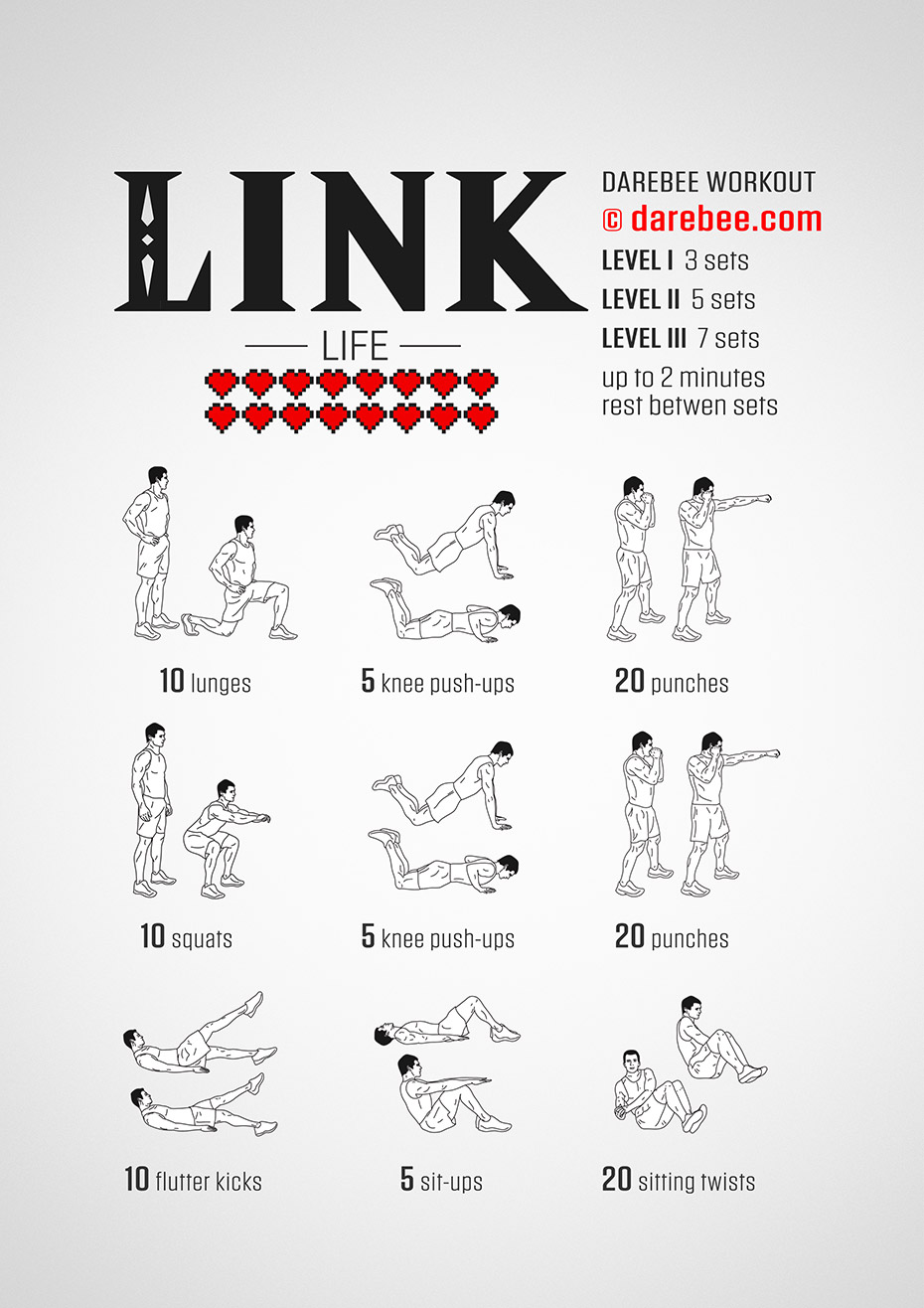 The Link Workout – Be a Game Character