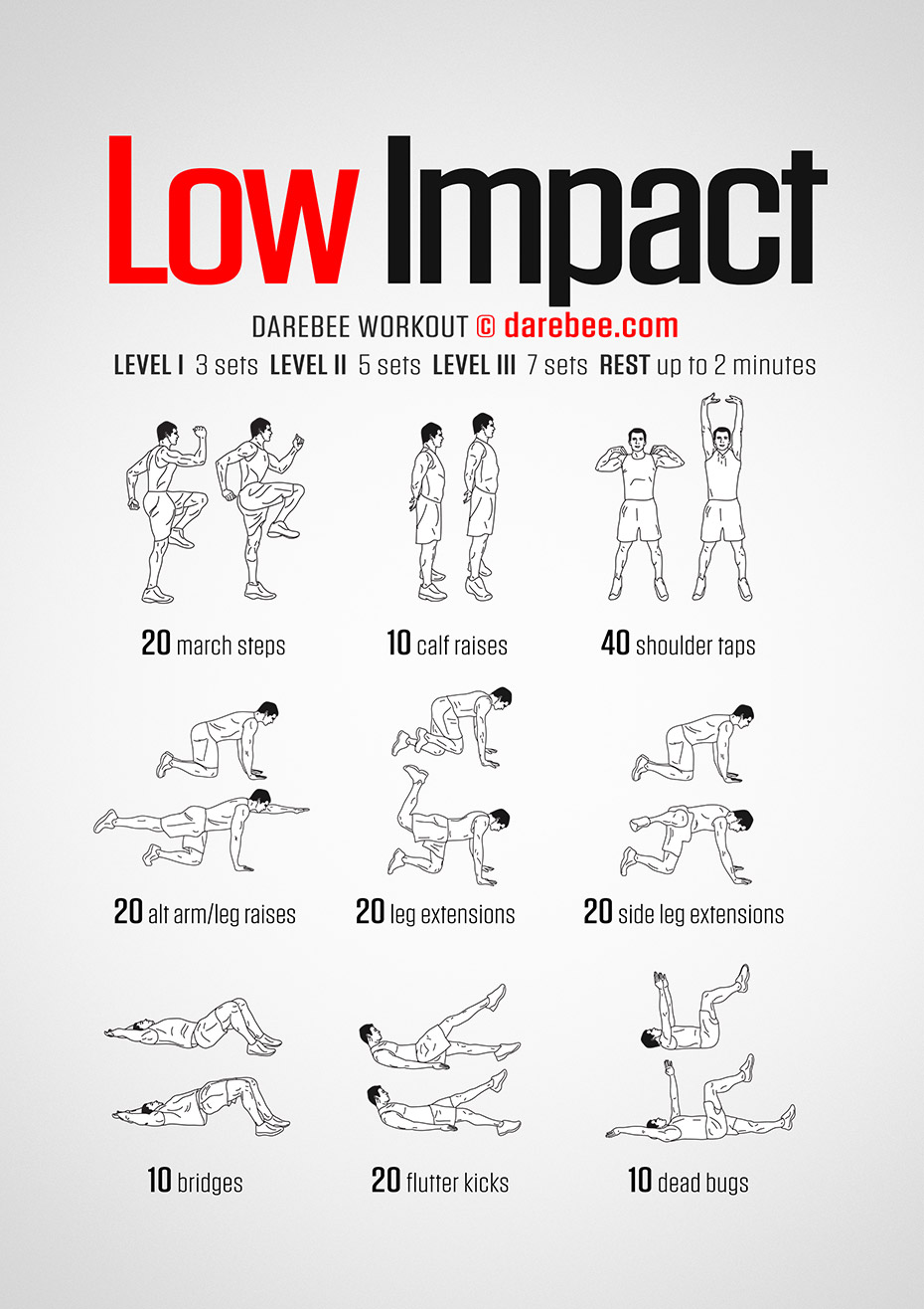 Low-intensity aerobic workouts