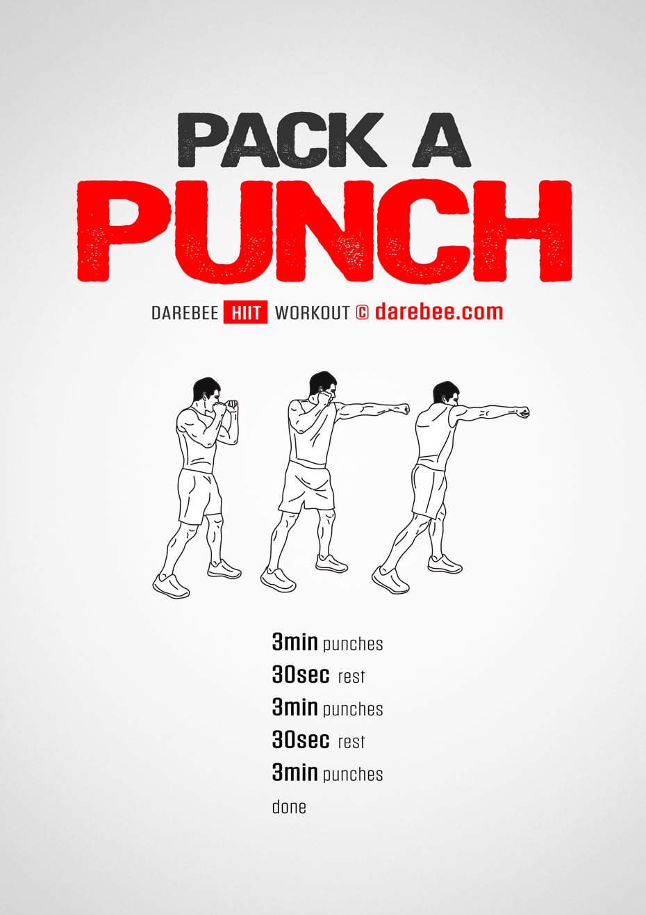 Pack a punch workout free from Darebee