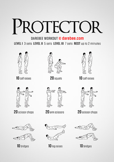Protector is a Free Full Body Darebee workout.