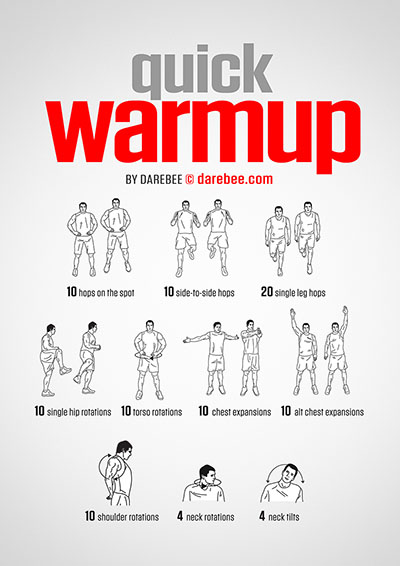 Warm up before stretching