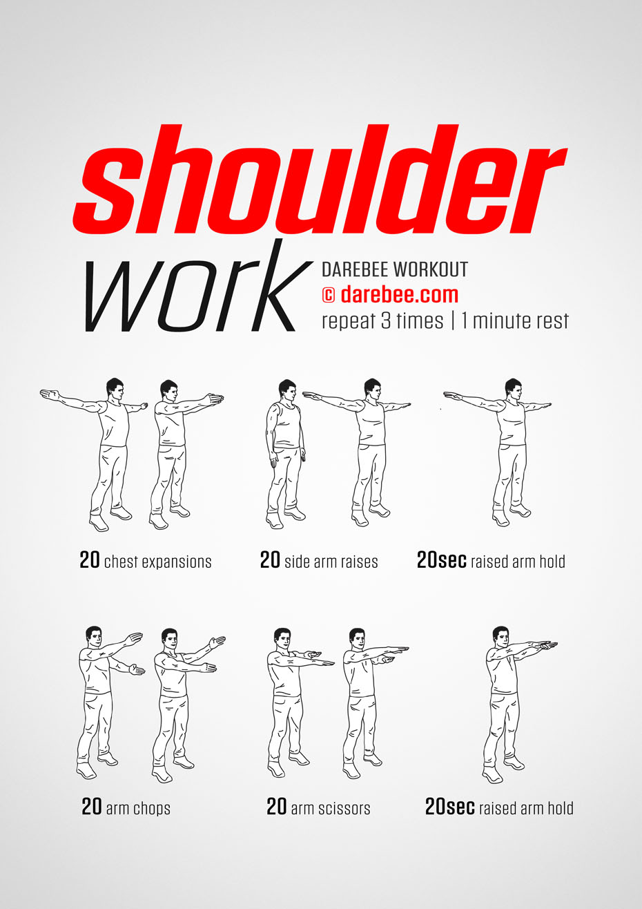 Simple Back Shoulder Workout No Weights for Women