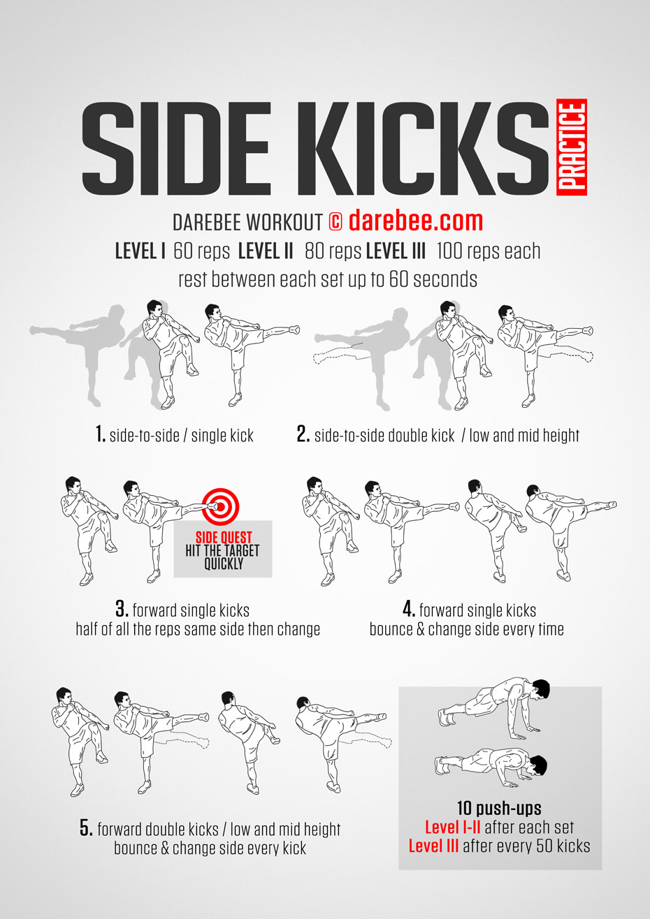 side kicks exercise
