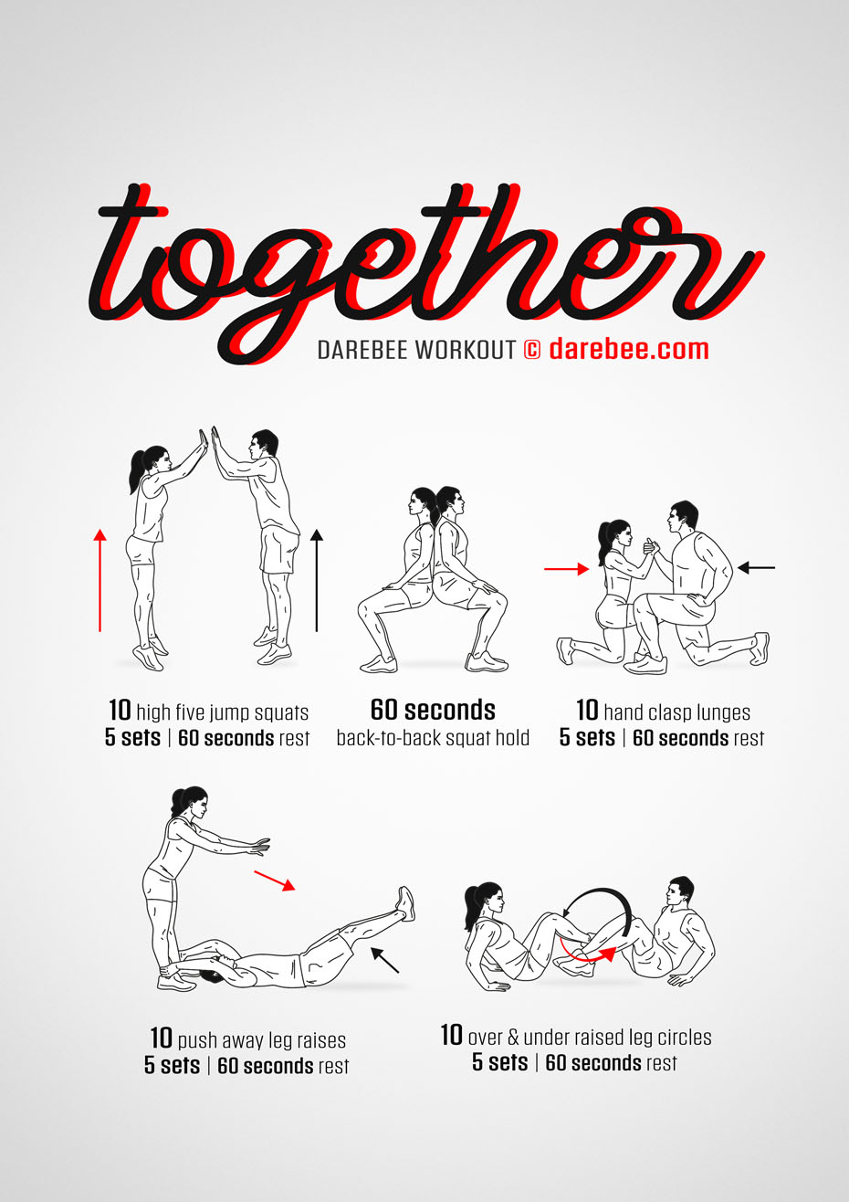 28 Pair workouts ideas  partner workout, buddy workouts, fit couples
