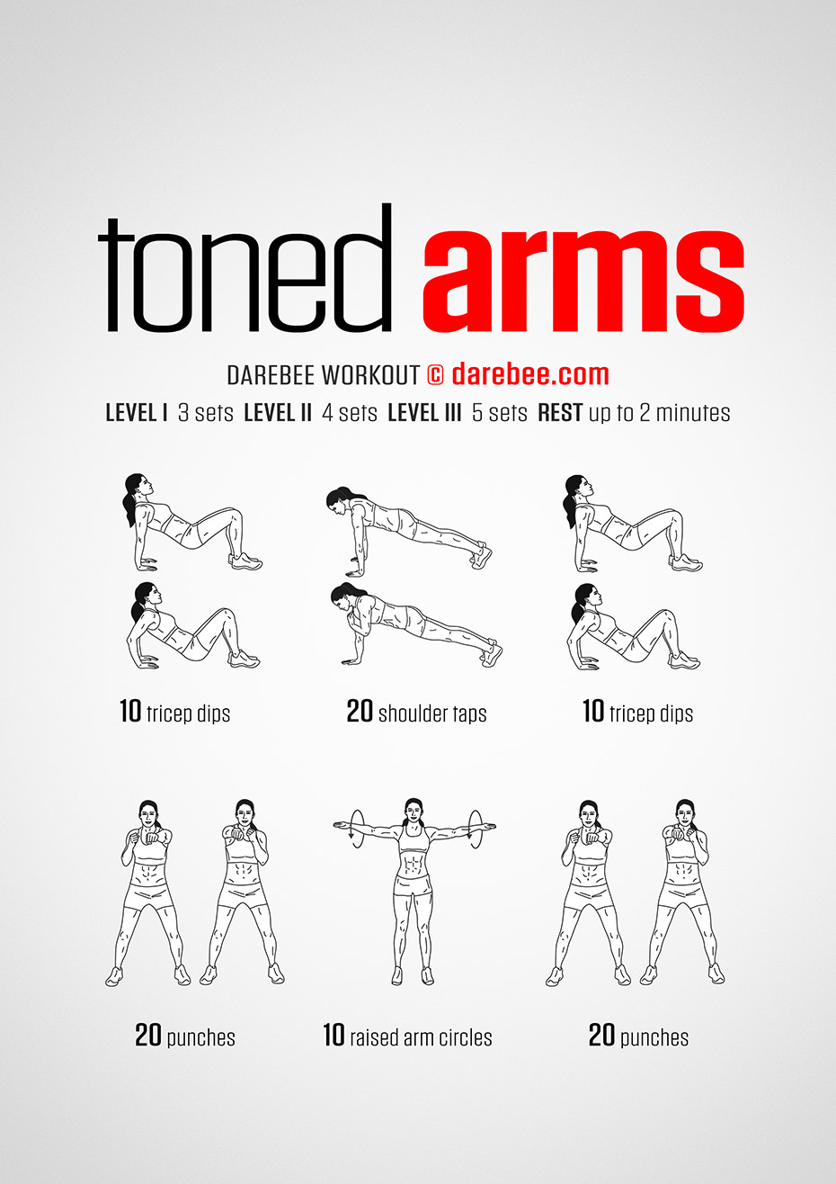 arm toning excerses  Arm workout, Arm toning exercises, Toning workouts
