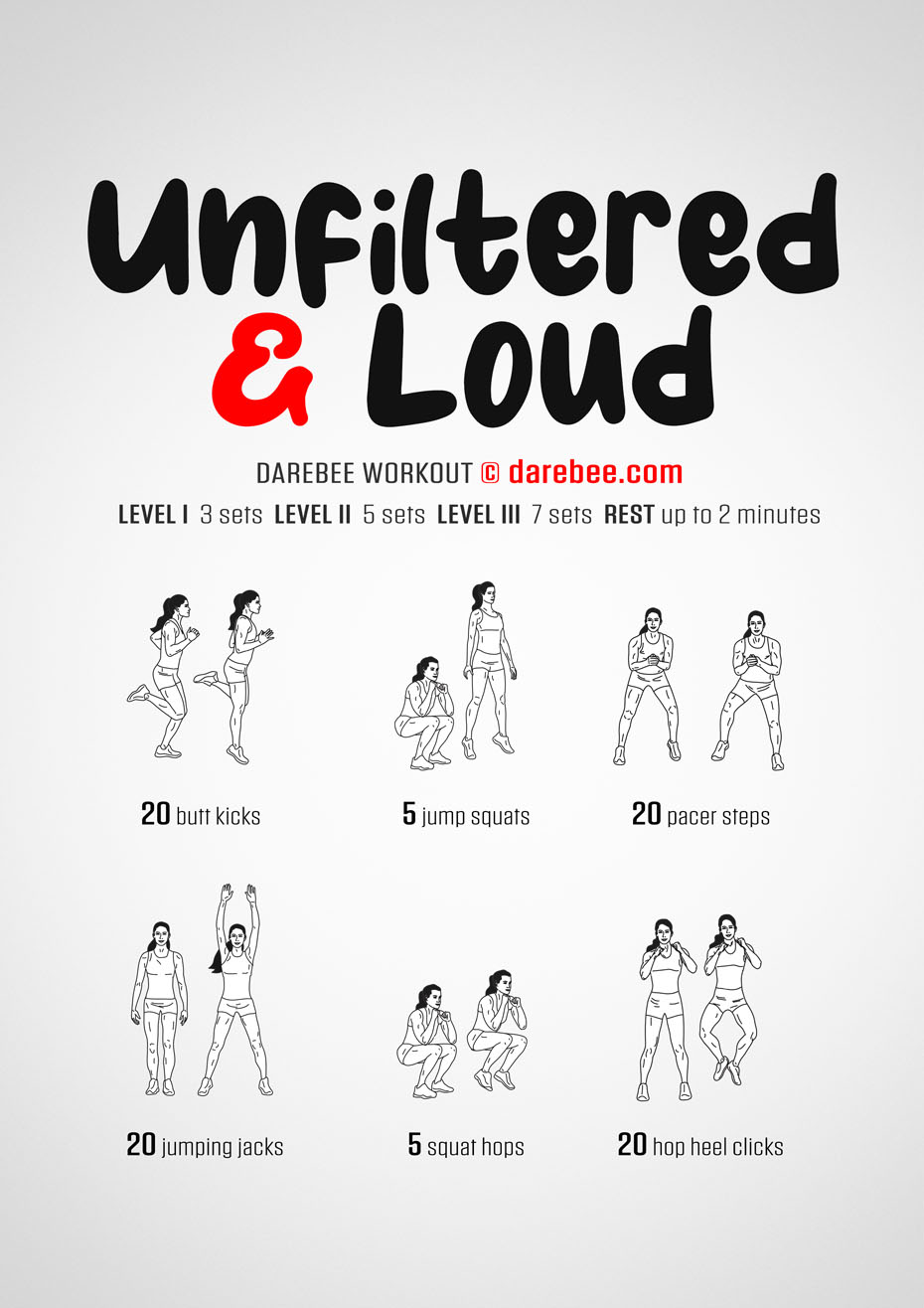 Unfiltered and Loud lets you cut loose and move your body in a highly energetic, fun way.