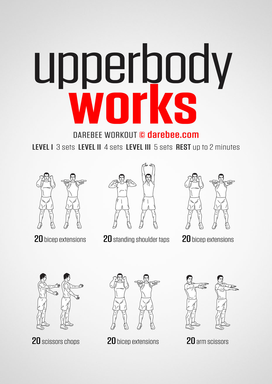 5 Day Upper Body Workout Plan 3 Days A Week for Women