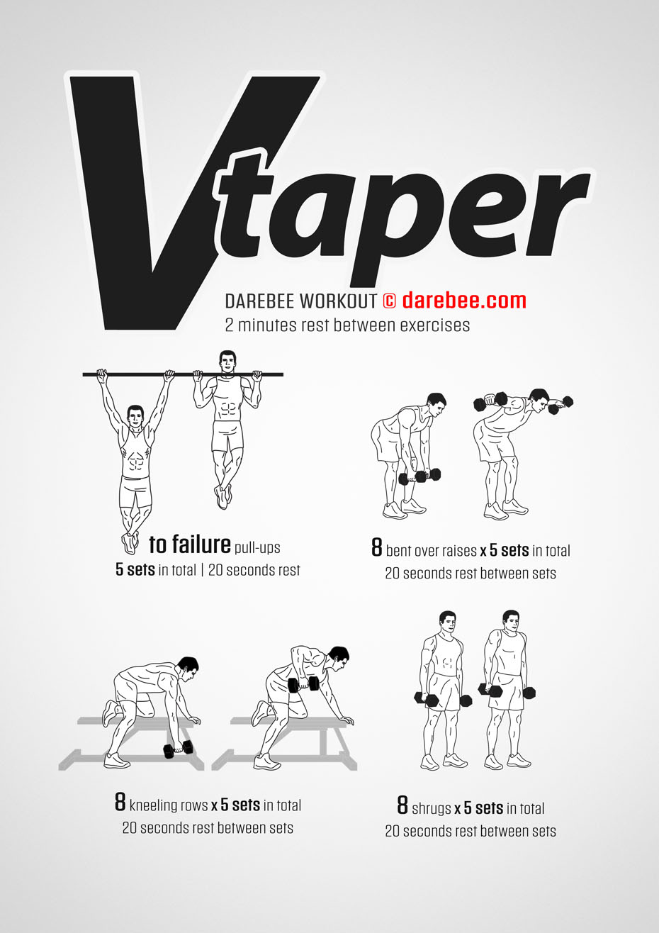 39 30 Minute V taper workout routine for Women